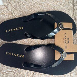 Coach flip flops